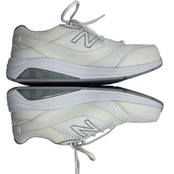 New Balance WW928WB3 Leather Walking Shoes Sneakers White/Blue Size 9.5 - Picture 6 of 10